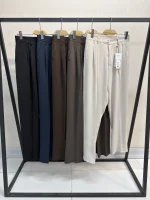 شلوار پارچه ای مورگان مردانه 2026 نیم بگ